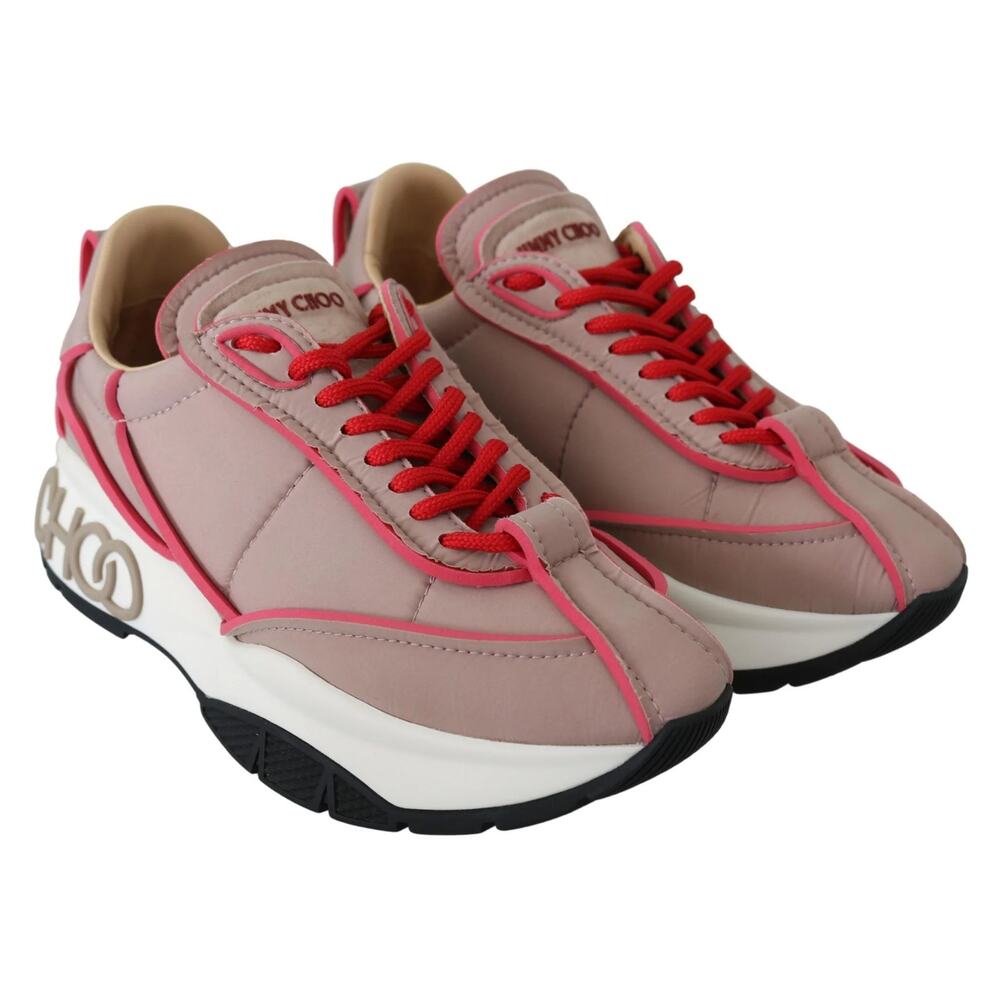 NWB Jimmy Choo Ballet Pink Chic Padded Sneakers Pink Womens Size 36